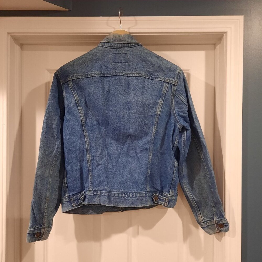 Vtg Levis Jacket Mens 44 Denim Jean Trucker Type 3 Made In USA Faded 80s 70506 - Picture 2 of 15